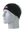 A black athletic headband with an orange and brown Cleveland Browns helmet logo on the forehead, displayed on a gray mannequin head against a white background.