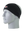 A black athletic headband with a red, white and black 'KC' Kansas City Chiefs logo on the forehead, displayed on a gray mannequin head against a white background.