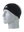 A black athletic headband with an orange, aqua and white Miami Dolphins logo on the front, displayed on a gray mannequin head against a white background.
