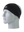 A black athletic headband with a gold and black New Orleans Saints logo on the front, displayed on a gray mannequin head against a white background.