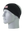 A black athletic headband with a white with red outline 'ny' New York Giants logo on the front, displayed on a gray mannequin head against a white background.