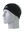 A black athletic headband with a green New York Jets logo on the front, displayed on a gray mannequin head against a white background.
