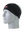 A black athletic headband with a white, red and black 'SF' San Francisco 49ers logo on the front, displayed on a gray mannequin head against a white background.