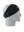 A black athletic headband with a purple and gold Baltimore Ravens logo on the forehead, displayed on a gray mannequin head in profile against a white background.
