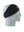 A black athletic headband with an orange and black ‘B’ Cincinnati Bengals logo on the forehead, displayed on a gray mannequin head in profile against a white background.