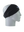 A black athletic headband with a blue and white Dallas Cowboys star logo on the forehead, displayed on a gray mannequin head in profile against a white background.
