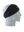 A black athletic headband with a gold, black, teal and white Jacksonville Jaguars logo on the forehead, displayed on a gray mannequin head in profile against a white background.