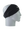 A black athletic headband with a classic Philadelphia Eagles logo on the forehead, displayed on a gray mannequin head in profile against a white background.
