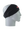 A black athletic headband with a white, red and black 'SF' San Francisco 49ers logo on the forehead, displayed on a gray mannequin head in profile against a white background.