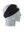 A black athletic headband with a blue and white 'T' Tennessee Titans logo on the forehead, displayed on a gray mannequin head in profile against a white background.