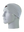 A gray athletic headband with a red and black Atlanta Falcons logo on the forehead, displayed on a gray mannequin head against a white background.