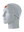 A gray athletic headband with an orange and brown Cleveland Browns helmet logo on the forehead, displayed on a gray mannequin head against a white background.