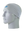 A gray athletic headband with a blue and white Detroit Lions logo on the forehead, displayed on a gray mannequin head against a white background.
