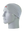A gray athletic headband with a red, white and black 'KC' Kansas City Chiefs logo on the forehead, displayed on a gray mannequin head against a white background.