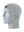 A gray athletic headband with a black, silver and white Las Vegas Raiders logo on the forehead, displayed on a gray mannequin head against a white background.