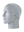 A gray athletic headband with a yellow and blue Los Angeles Chargers logo on the forehead, displayed on a gray mannequin head against a white background.