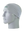 A gray athletic headband with a green New York Jets logo on the front, displayed on a gray mannequin head against a white background.