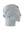 A gray athletic headband with a red and black Arizona Cardinals logo on the forehead, displayed on a gray mannequin head in profile against a white background.
