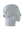 A gray athletic headband with a white, blue and orange Denver Broncos logo on the forehead, displayed on a gray mannequin head in profile against a white background.