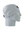 A gray athletic headband with a black, silver and white Las Vegas Raiders logo on the forehead, displayed on a gray mannequin head in profile against a white background.