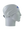 A gray athletic headband with a blue 'LA' Los Angeles Rams logo on the forehead, displayed on a gray mannequin head in profile against a white background.