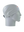 A gray athletic headband with a blue and red New England Patriots logo on the forehead, displayed on a gray mannequin head in profile against a white background.