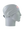 A gray athletic headband with a white with red outline 'ny' New York Giants logo on the forehead, displayed on a gray mannequin head in profile against a white background.