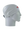 A gray athletic headband with a white, red and black 'SF' San Francisco 49ers logo on the forehead, displayed on a gray mannequin head in profile against a white background.