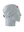 A gray athletic headband with a red Tampa Bay Buccaneers logo on the forehead, displayed on a gray mannequin head in profile against a white background.