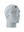 A gray athletic headband with a red and black Atlanta Falcons logo on the forehead, displayed on a gray mannequin head against a white background.