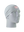 A gray athletic headband with a white with red outline 'ny' New York Giants logo on the front, displayed on a gray mannequin head against a white background.
