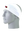 A white athletic headband with a red and black Arizona Cardinals logo on the forehead, displayed on a gray mannequin head against a white background.