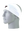 A white athletic headband with a red and black Atlanta Falcons logo on the forehead, displayed on a gray mannequin head against a white background.