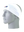 A white athletic headband with a blue and red Buffalo Bills logo on the forehead, displayed on a gray mannequin head against a white background.