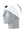 A white athletic headband with an orange and blue Chicago Bears logo on the forehead, displayed on a gray mannequin head against a white background.