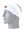 A white athletic headband with an orange and brown Cleveland Browns helmet logo on the forehead, displayed on a gray mannequin head against a white background.