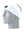 A white athletic headband with a black, silver and white Las Vegas Raiders logo on the forehead, displayed on a gray mannequin head against a white background.