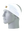 A white athletic headband with a gold, purple and white Minnesota Vikings logo on the front, displayed on a gray mannequin head against a white background.