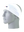 A white athletic headband with a blue and red New England Patriots logo on the front, displayed on a gray mannequin head against a white background.