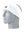 A white athletic headband with a gold and black New Orleans Saints logo on the front, displayed on a gray mannequin head against a white background.