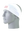 A white athletic headband with a white with red outline 'ny' New York Giants logo on the front, displayed on a gray mannequin head against a white background.