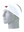 A white athletic headband with a red Tampa Bay Buccaneers logo on the front, displayed on a gray mannequin head against a white background.