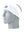 A white athletic headband with a blue and white 'T' Tennessee Titans logo on the front, displayed on a gray mannequin head against a white background.