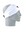 A white athletic headband with a red and black Arizona Cardinals logo on the forehead, displayed on a gray mannequin head in profile against a white background.