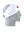 A white athletic headband with an orange and black ‘B’ Cincinnati Bengals logo on the forehead, displayed on a gray mannequin head in profile against a white background.