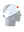 A white athletic headband with an orange and brown Cleveland Browns helmet logo on the forehead, displayed on a gray mannequin head in profile against a white background.