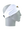 A white athletic headband with a gold, black, teal and white Jacksonville Jaguars logo on the forehead, displayed on a gray mannequin head in profile against a white background.