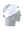 A white athletic headband with a gold and black New Orleans Saints logo on the forehead, displayed on a gray mannequin head in profile against a white background.