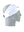 A white athletic headband with a classic Philadelphia Eagles logo on the forehead, displayed on a gray mannequin head in profile against a white background.
