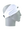 A white athletic headband with a Philadelphia Eagles logo on the front, displayed on a gray mannequin head against a white background.